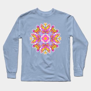 Butterfly mandala Long Sleeve T-Shirt